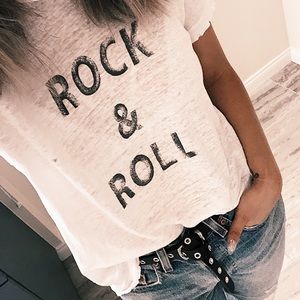 Rock & Roll Linen Top